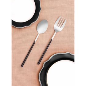 The Mia CKB0224 Bianco Gümüş 2 Parça Salata Servis Takımı