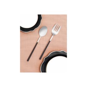 The Mia CKB0224 Bianco Gümüş 2 Parça Salata Servis Takımı