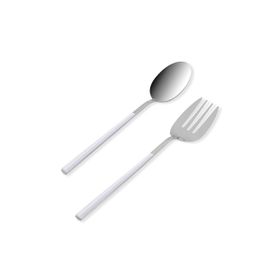 The Mia CKB0246 Bianco Gümüş 2 Parça Salata Servis Takımı