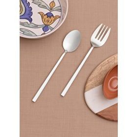 The Mia CKB0246 Bianco Gümüş 2 Parça Salata Servis Takımı