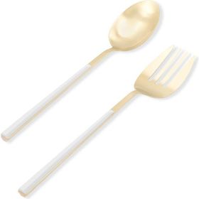 The Mia CKB0247 Bianco Gold 2 Parça Salata Servis Takımı