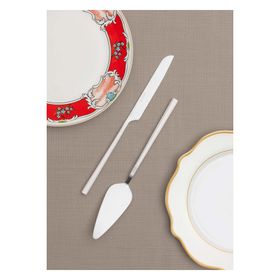 The Mia CKB0249 Bianco Gümüş 2 Parça Pasta Servis Takımı