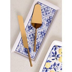 The Mia CKB180 Goldy 2 Parça Pasta Servis Takımı