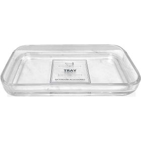 The Mia Clear 24X14x3 cm Banyo Tepsisi