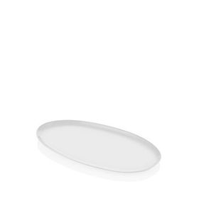 The Mia Cotta Beyaz Oval Limoges Porselen 43 cm Servis Tabağı