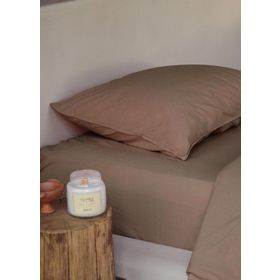 The Mia Cotta Wood Smooke 260x240 cm Çift Kişilik Çarşaf