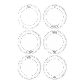 The Mia Daily Tunes 26 cm 6'lı Servis Tabağı Set