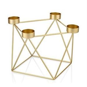 The Mia DKR0245 Gold Tealight Mumluk Metal