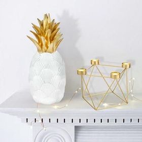 The Mia DKR0245 Gold Tealight Mumluk Metal
