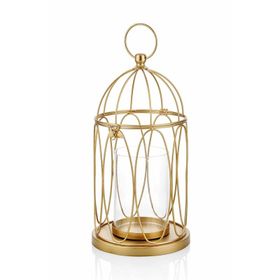 The Mia DKR0245 Gold Tealight Mumluk Metal