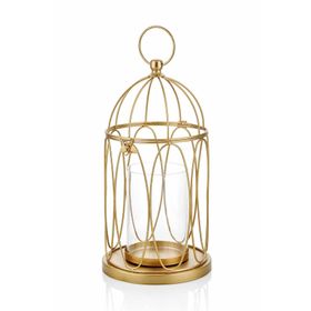The Mia DKR0245 Gold Tealight Mumluk Metal