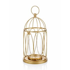 The Mia DKR0245 Gold Tealight Mumluk Metal