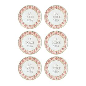 The Mia DVT0001 Dolce Vita 6'lı 19 cm Pasta Tabağı Seti
