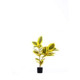 The Mia Ficus Altissima Sarı Yeşil 2 Dal 90 cm Yapay Ağaç