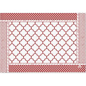 The Mia Geometric-2 6'lı Set 50x35 CM Amerikan Servis