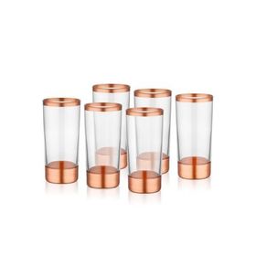 The Mia Glam Bakır 6'lı Set Rakı Kadehi