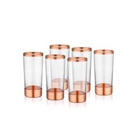 The Mia Glam Bakır 6'lı Set Rakı Kadehi