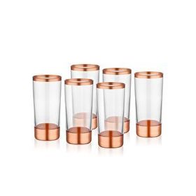 The Mia Glam Bakır 6'lı Set Rakı Kadehi