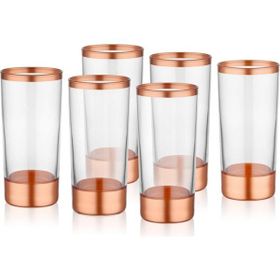 The Mia Glam Bakır 6'lı Set Rakı Kadehi