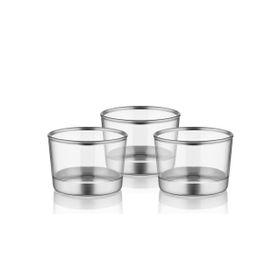The Mia GLM0019 Gümüş Glam Kase 3'lü Set
