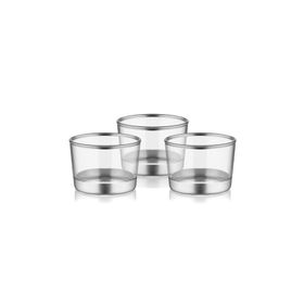 The Mia GLM0019 Gümüş Glam Kase 3'lü Set
