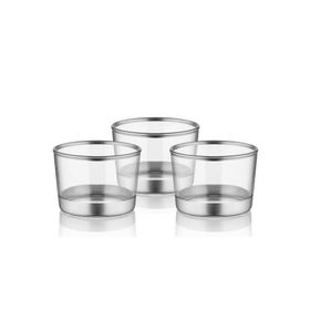 The Mia GLM0019 Gümüş Glam Kase 3'lü Set