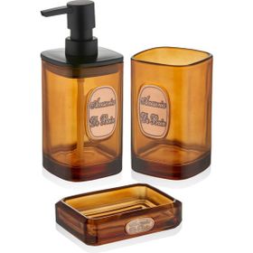 The Mia Globe 330 ml 3 Parça Amber Banyo Seti