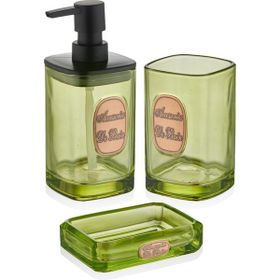 The Mia Globe 330 ml 3 Parça Yeşil Banyo Seti