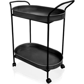 The Mia GLV0629 80x46x32 cm Siyah Servis Arabası