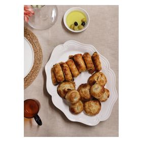 The Mia GRD0008 41x32 cm Beyaz Grande Servis Tabağı