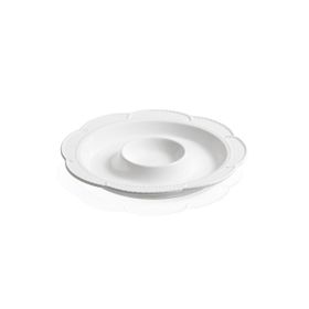 The Mia GRD0013 Grande Bölmeli Beyaz 39 cm Servis Tabağı