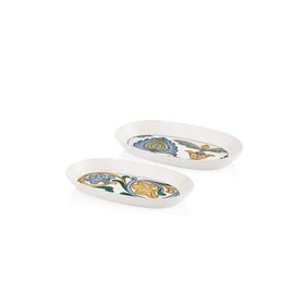 The Mia Gri 26 cm Limoncello Oval Servis 2'li Set