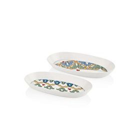 The Mia Gri 29 cm Limoncello Oval Servis 2'li Set