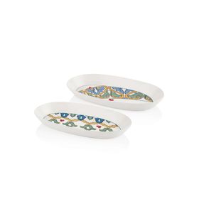 The Mia Gri 29 cm Limoncello Oval Servis 2'li Set