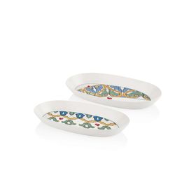 The Mia Gri 29 cm Limoncello Oval Servis 2'li Set