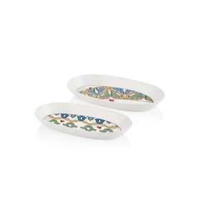 The Mia Gri 29 cm Limoncello Oval Servis 2'li Set