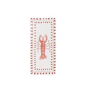The Mia Italian Summer Renkli Desenli Seramik 35x16 cm Dikdörtgen Servis Tabağı