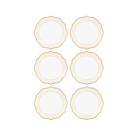 The Mia Jaswely 21 cm 6 Parça Krem Pasta Tabağı
