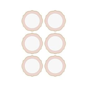 The Mia Jaswely Pembe 21 cm 6 Parça Pasta Tabağı