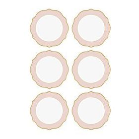 The Mia Jaswely Pembe 27 cm 6 Parça Servis Tabağı