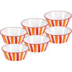 The Mia Joy 14 cm Kırmızı 6'lı Çorba Kasesi Set