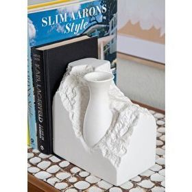 The Mia Licia Beyaz 20x12x20 cm Seramik Vazo