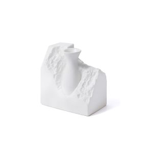 The Mia Licia Beyaz 20x12x20 cm Seramik Vazo
