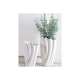 The Mia Licia Seramik Beyaz 29x19x47 cm Vazo