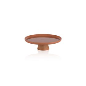 The Mia Limoges Terracota 21x7 cm Ahşap Ayaklı Tabak
