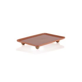 The Mia Limoges Terracota 33x23x5 cm Ahşap Ayaklı Servis Tabağı