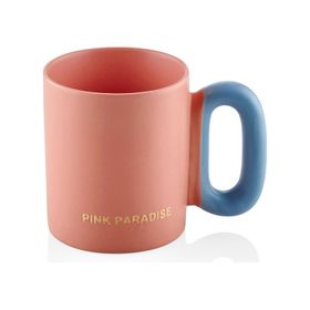 The Mia Makaron Porselen Pembe Kupa
