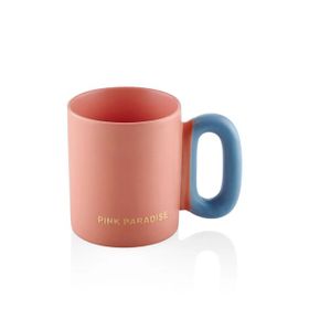 The Mia Makaron Porselen Pembe Kupa