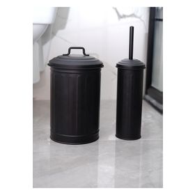 The Mia MGL0059 Siyah Çöp Kovası Tuvalet Fırçası Seti