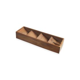 The Mia Natura Akasya 40x12x6 cm Bölmeli Kaşıklık